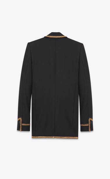 Chevron jacket with gold braid